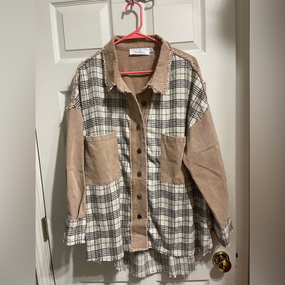 Jena Green by Apricot Lane Plaid Button Up